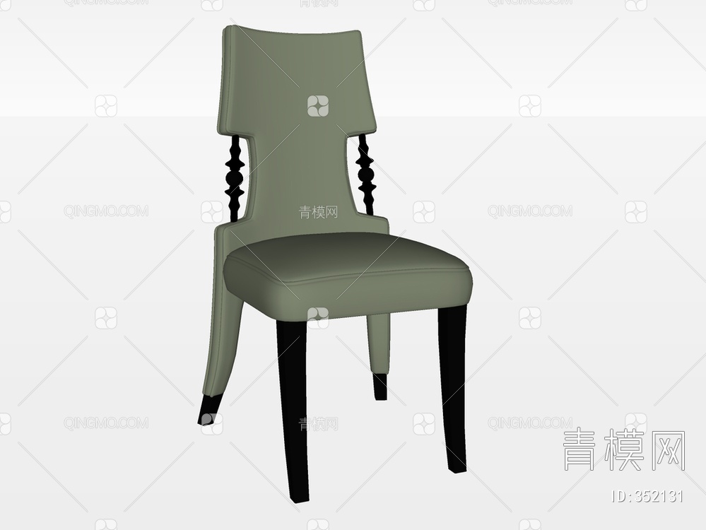 皮革单椅SU模型下载【ID:352131】