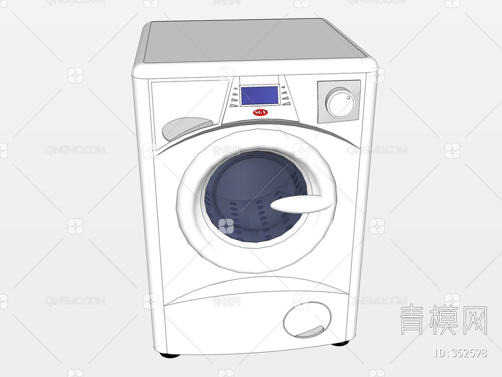 洗衣机SU模型下载【ID:352598】