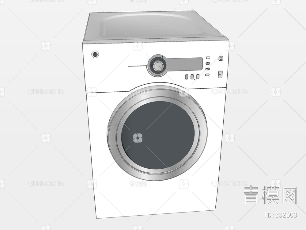 洗衣机SU模型下载【ID:352603】
