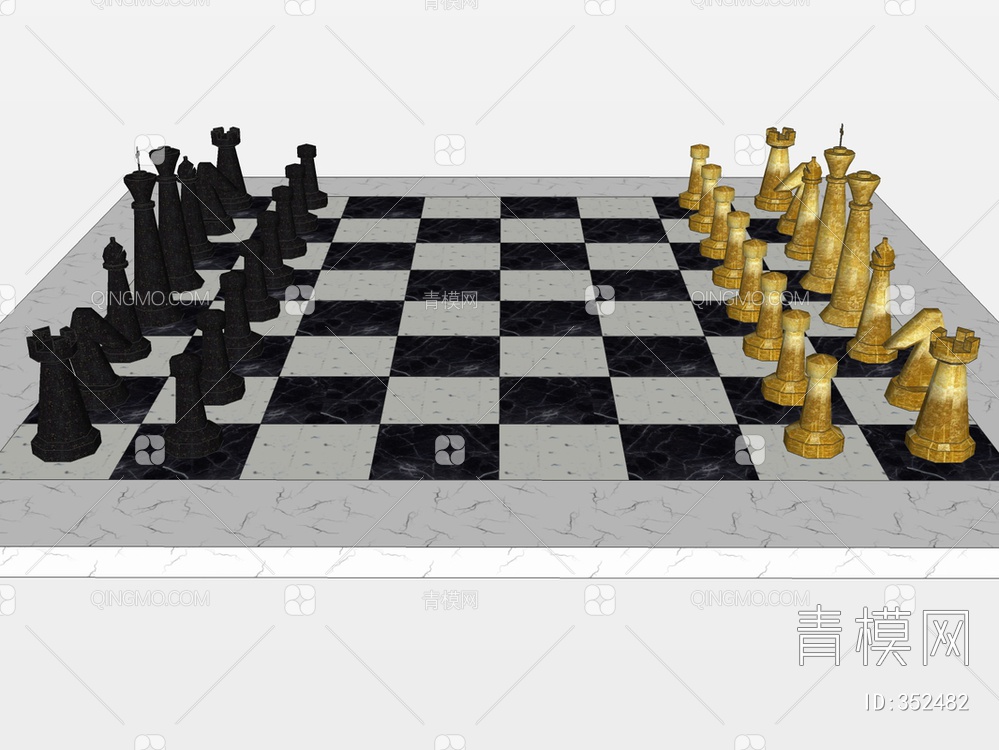 国际象棋SU模型下载【ID:352482】