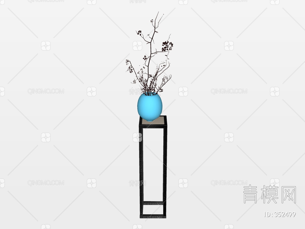 花瓶摆件SU模型下载【ID:352499】