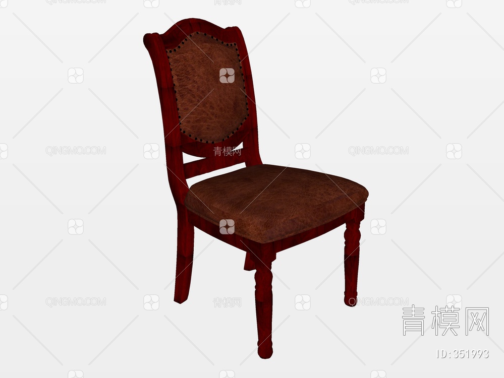 皮革单椅SU模型下载【ID:351993】