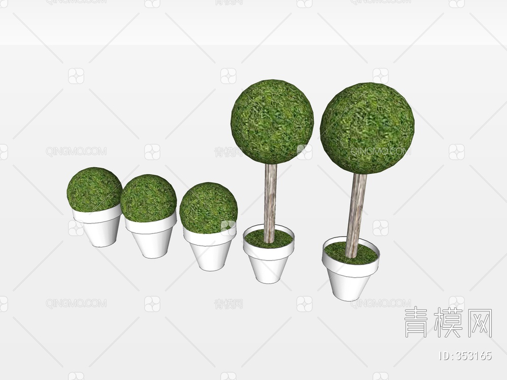 盆栽植物SU模型下载【ID:353165】