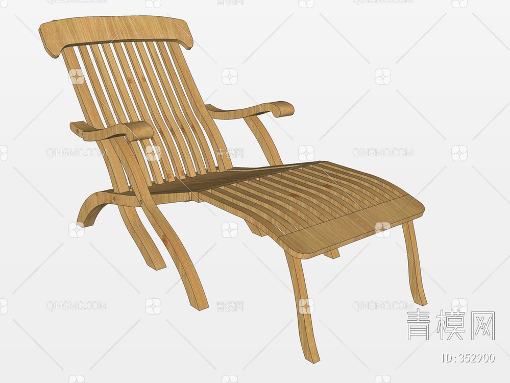 躺椅SU模型下载【ID:352900】