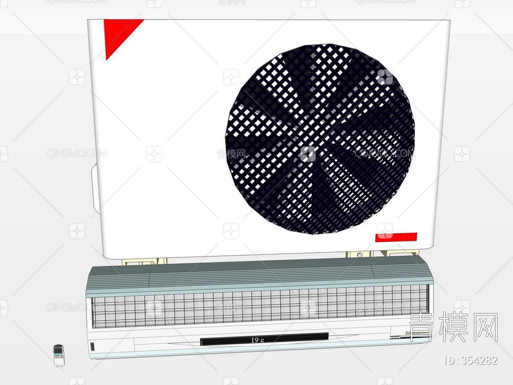 空调SU模型下载【ID:354282】