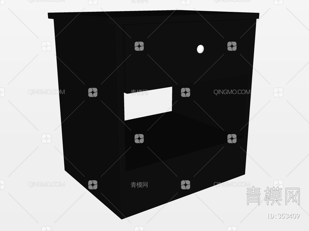 床头柜SU模型下载【ID:353409】