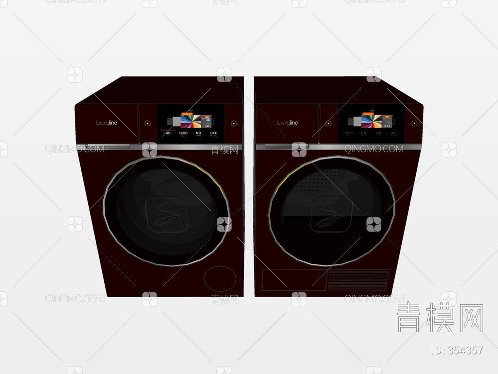 洗衣机SU模型下载【ID:354357】