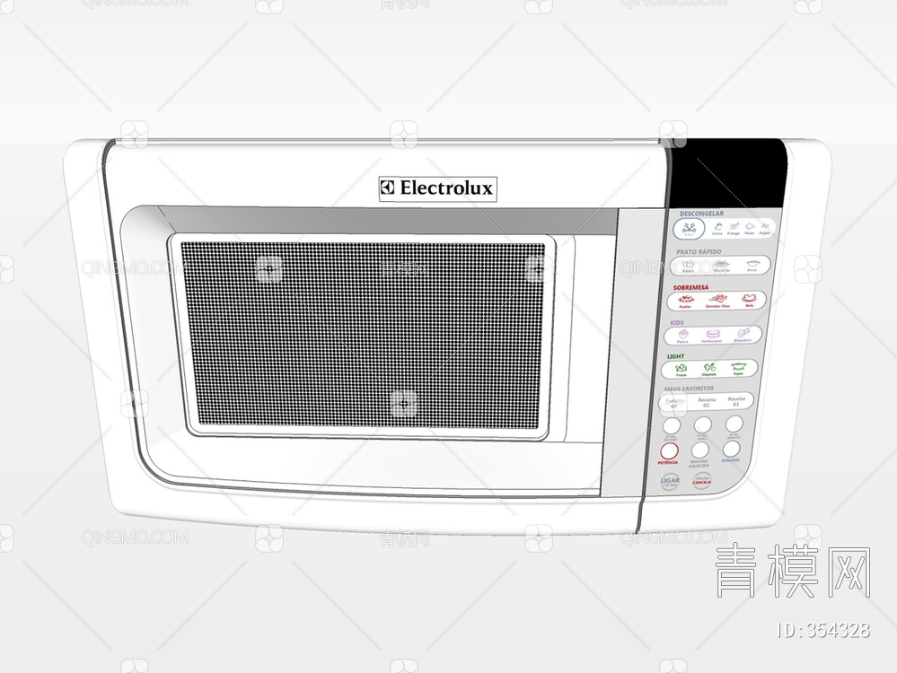 微波炉SU模型下载【ID:354328】