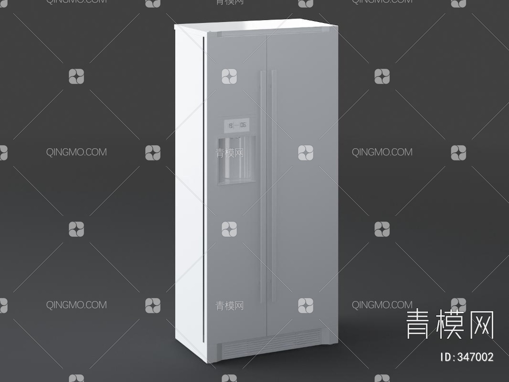 双门冰箱3D模型下载【ID:347002】