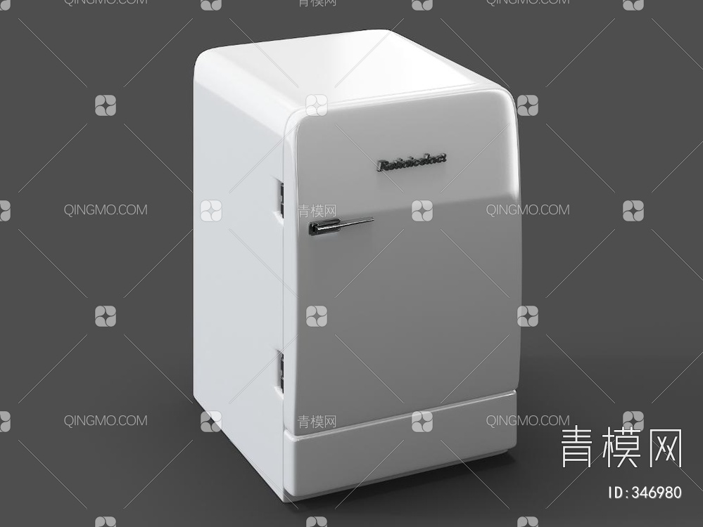 小冰箱3D模型下载【ID:346980】