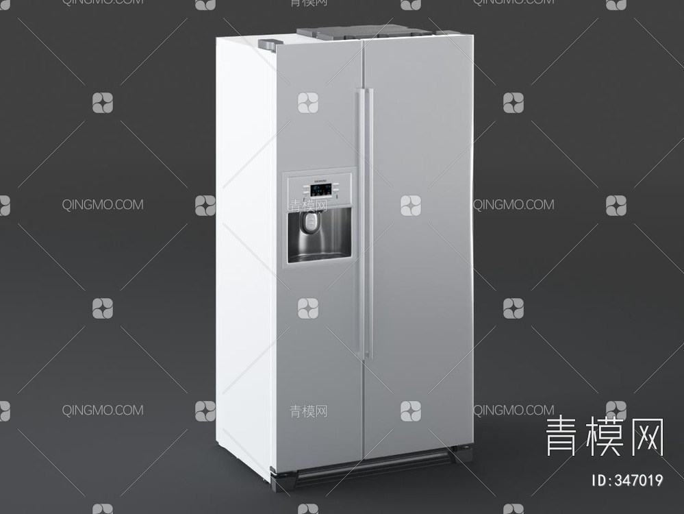 双门冰箱3D模型下载【ID:347019】