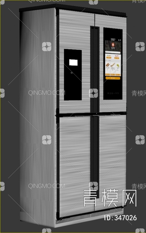 双门冰箱3D模型下载【ID:347026】