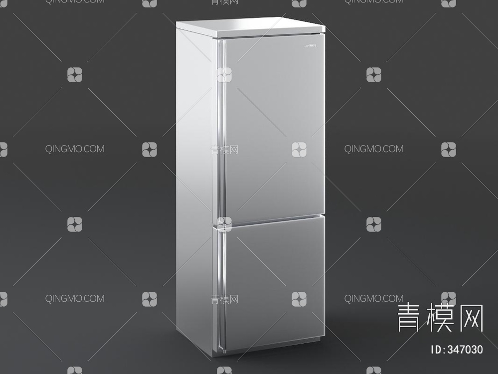 单门冰箱3D模型下载【ID:347030】