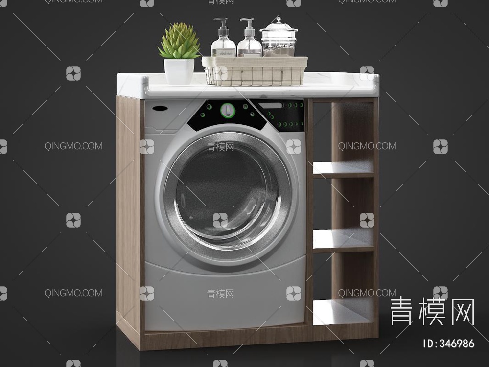 洗衣机3D模型下载【ID:346986】