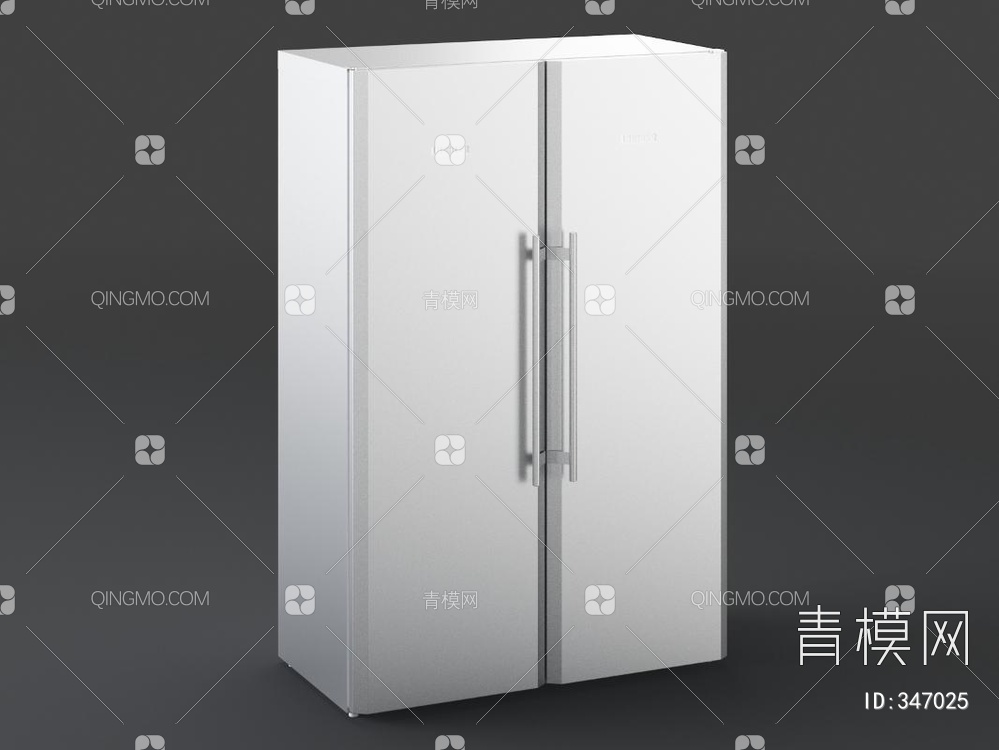 双门冰箱3D模型下载【ID:347025】