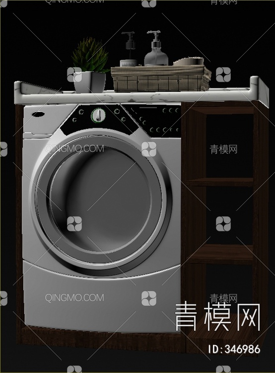 洗衣机3D模型下载【ID:346986】
