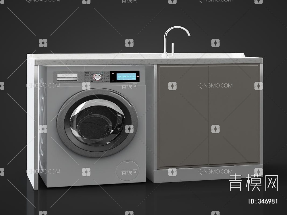 洗衣机洗衣槽3D模型下载【ID:346981】