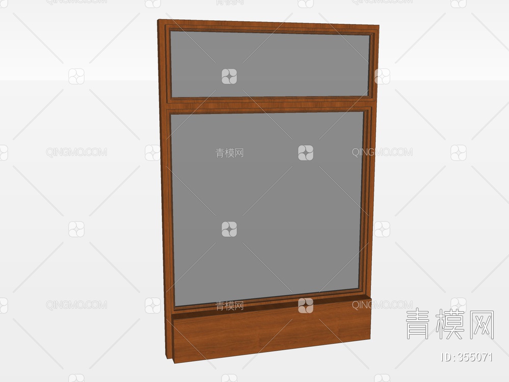 木质窗户SU模型下载【ID:355071】