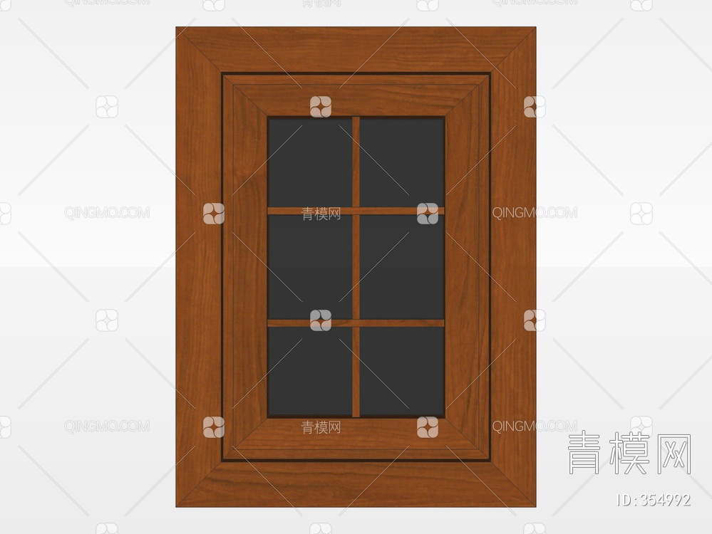 木质窗户SU模型下载【ID:354992】