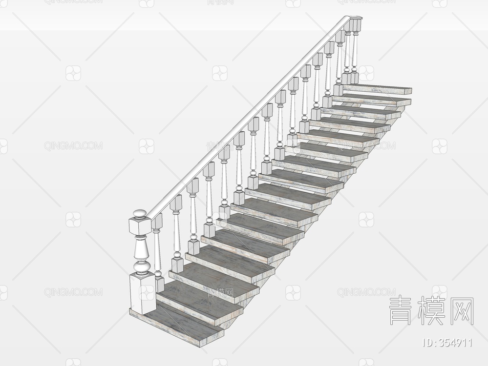 楼梯SU模型下载【ID:354911】