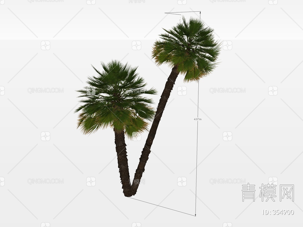 棕榈树SU模型下载【ID:354900】