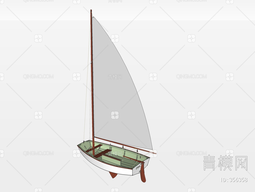 轮船SU模型下载【ID:356358】