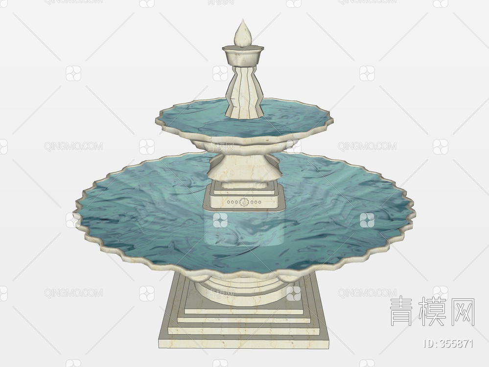 喷泉SU模型下载【ID:355871】