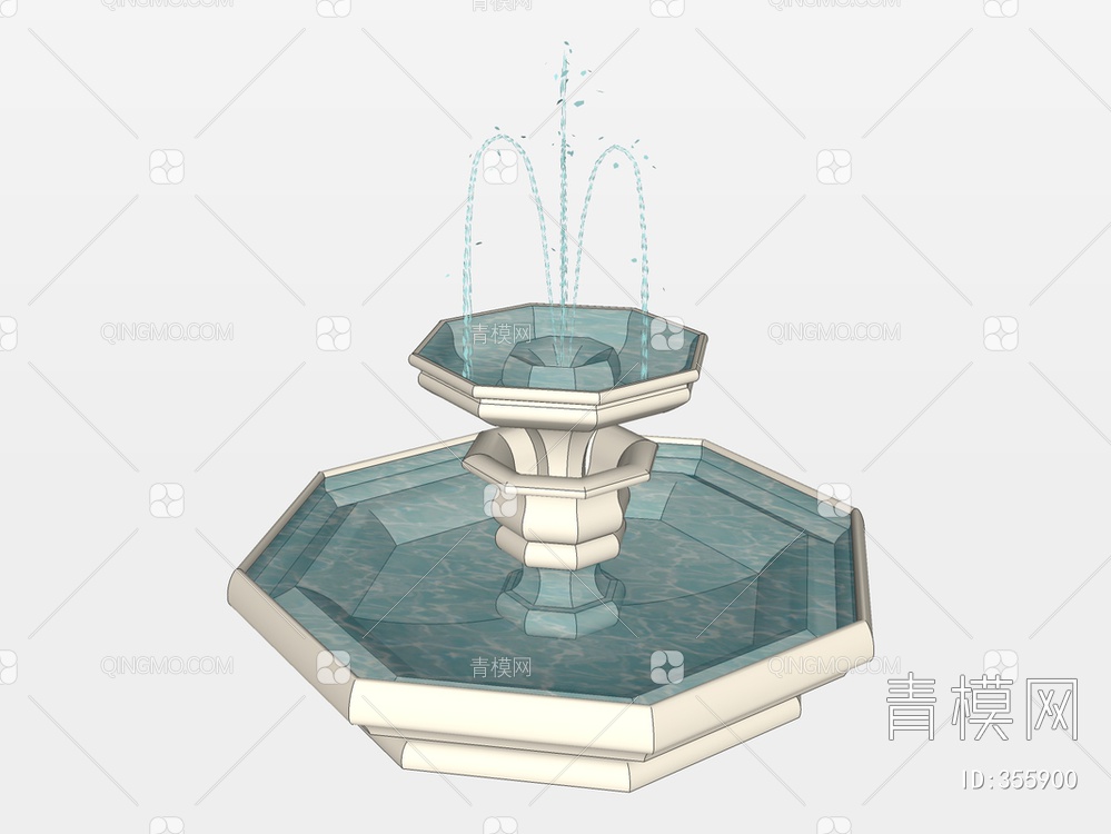 喷泉SU模型下载【ID:355900】
