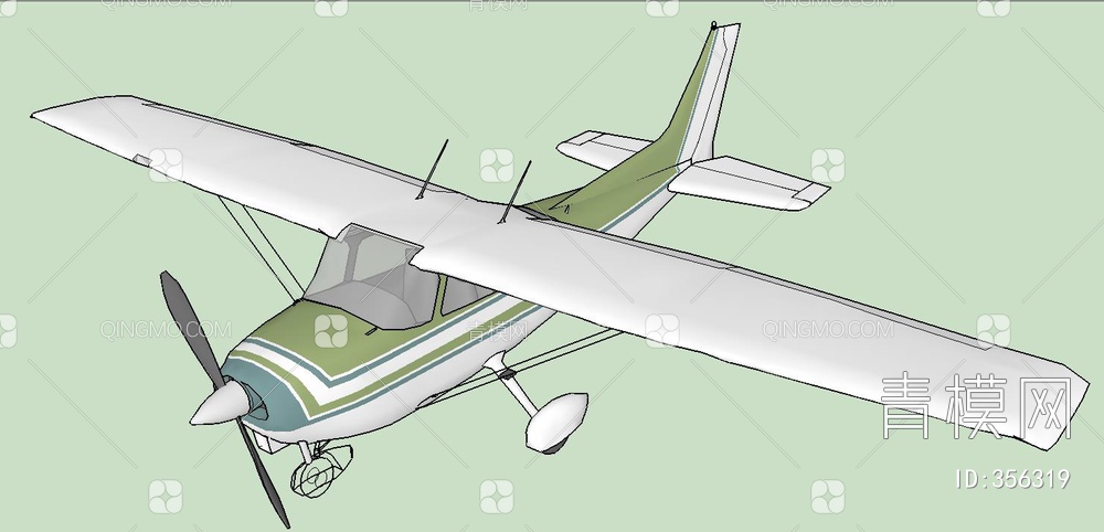 民用飞机SU模型下载【ID:356319】