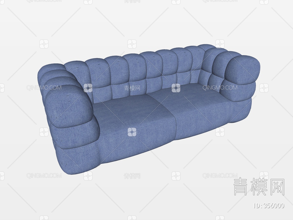 双人沙发SU模型下载【ID:356000】