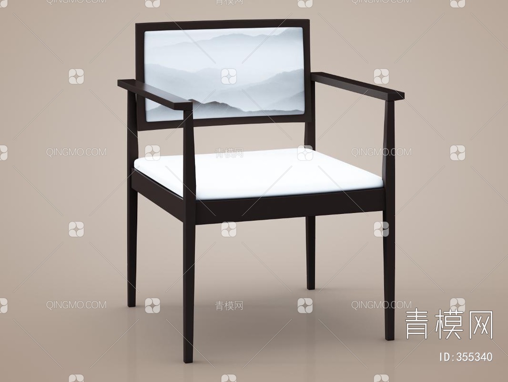 单椅3D模型下载【ID:355340】