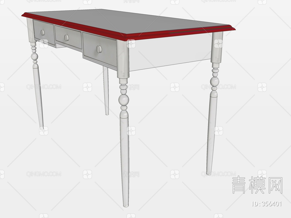 书桌SU模型下载【ID:356401】