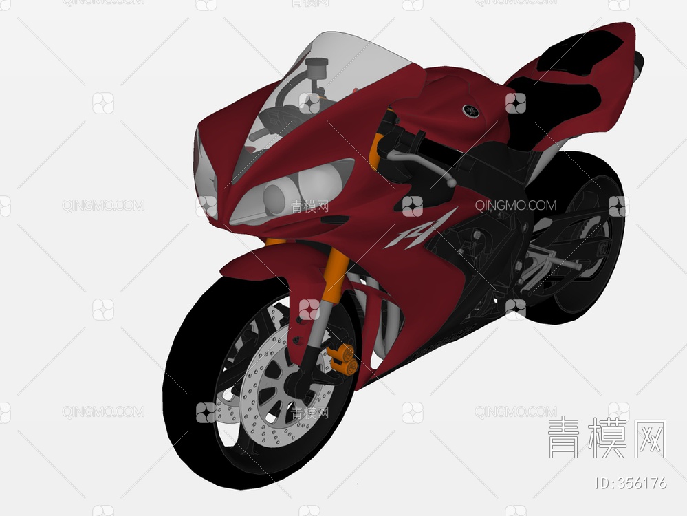 摩托车SU模型下载【ID:356176】