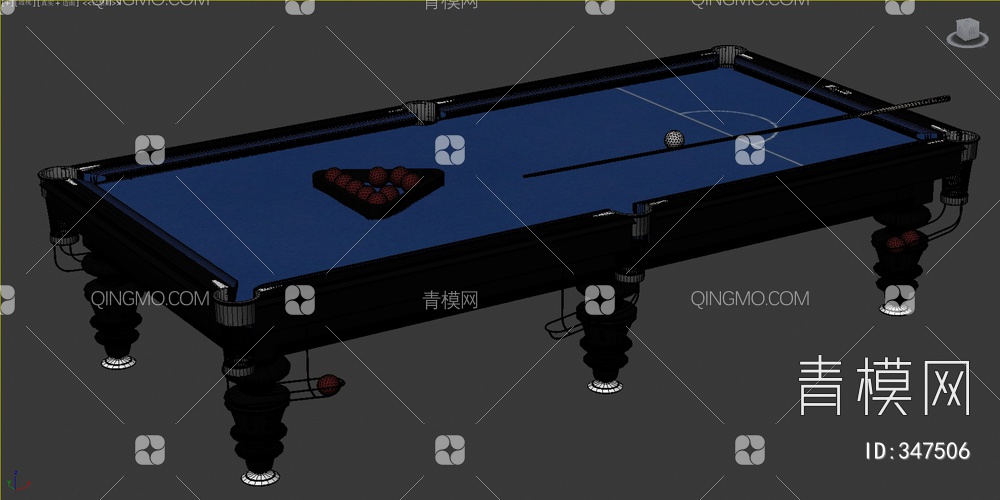 台球桌3D模型下载【ID:347506】