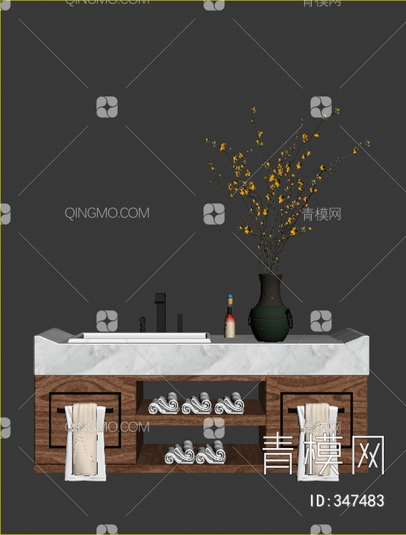 洗手台3D模型下载【ID:347483】