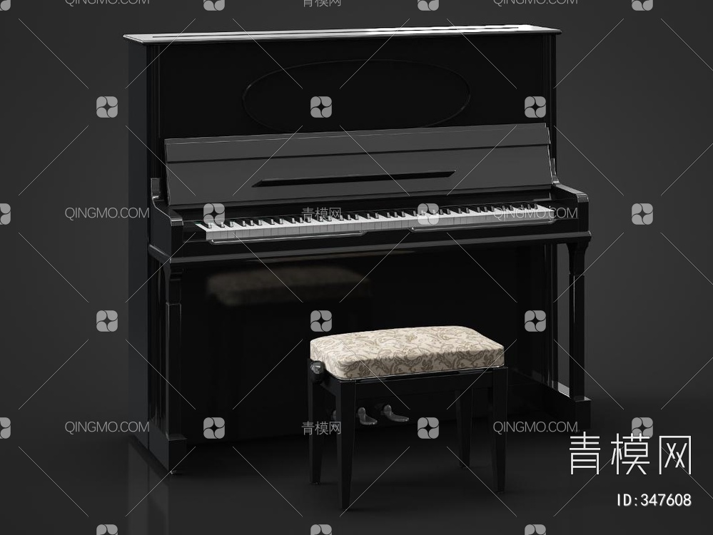 钢琴3D模型下载【ID:347608】