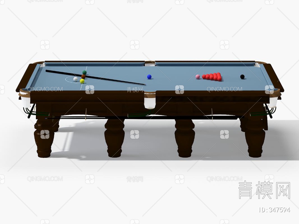 台球桌3D模型下载【ID:347594】