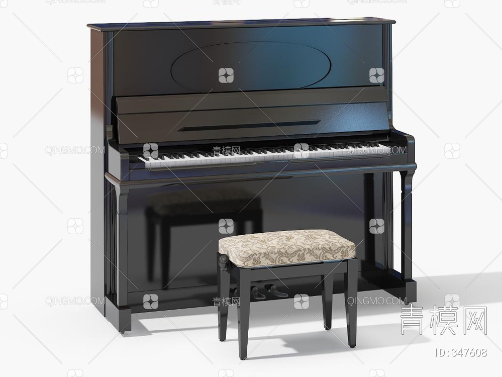 钢琴3D模型下载【ID:347608】