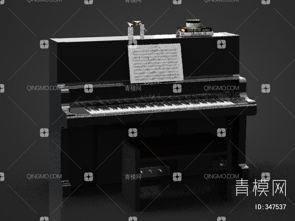 钢琴3D模型下载【ID:347537】