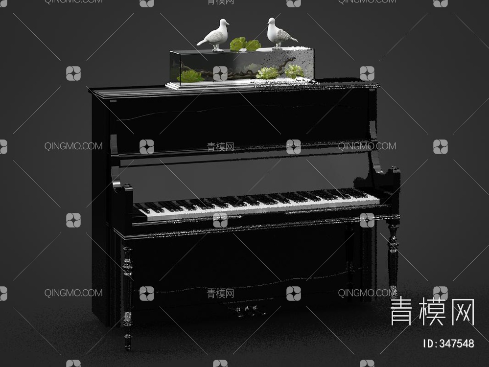 钢琴3D模型下载【ID:347548】