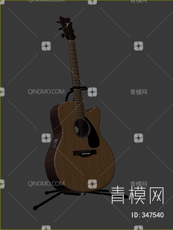 吉他3D模型下载【ID:347540】