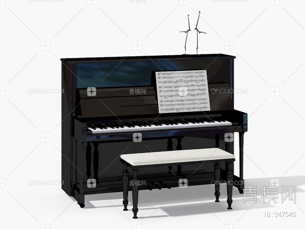 钢琴3D模型下载【ID:347545】