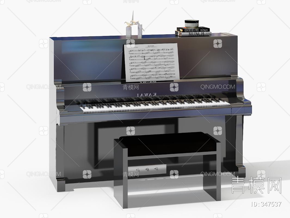 钢琴3D模型下载【ID:347537】