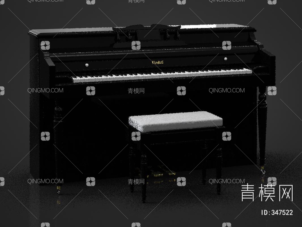 钢琴3D模型下载【ID:347522】