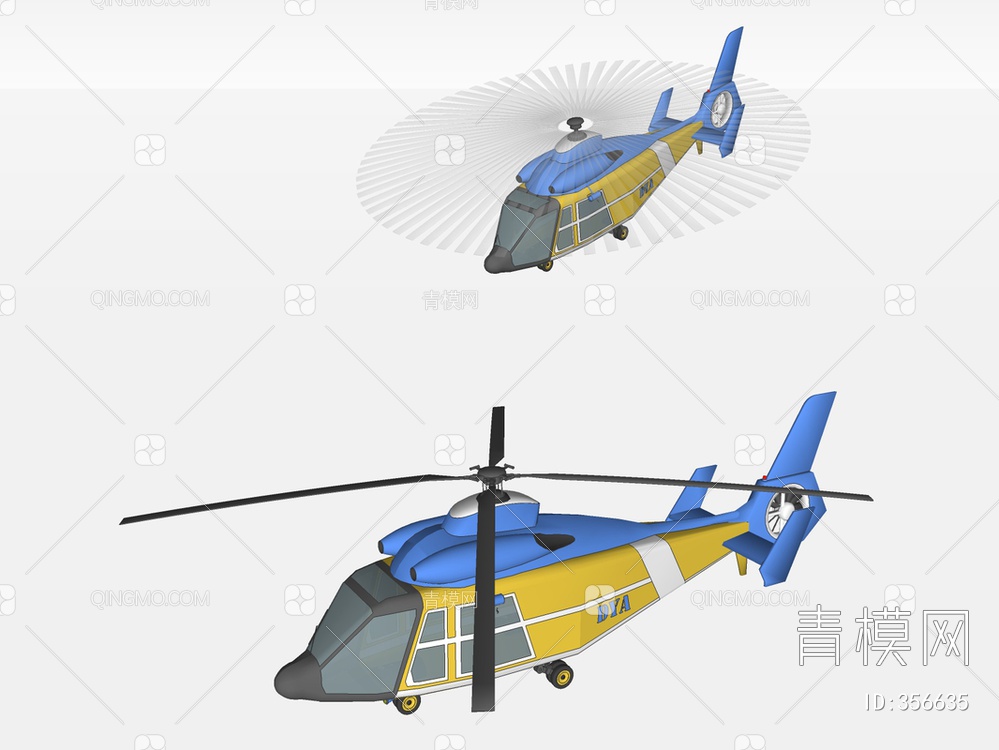 直升机SU模型下载【ID:356635】