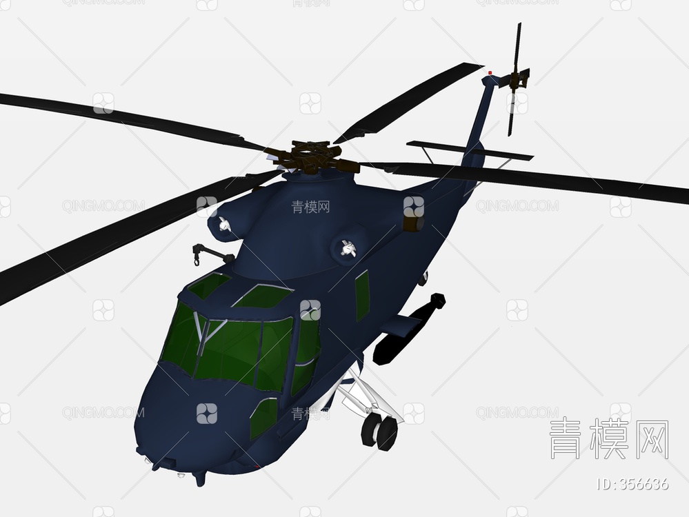 直升机SU模型下载【ID:356636】