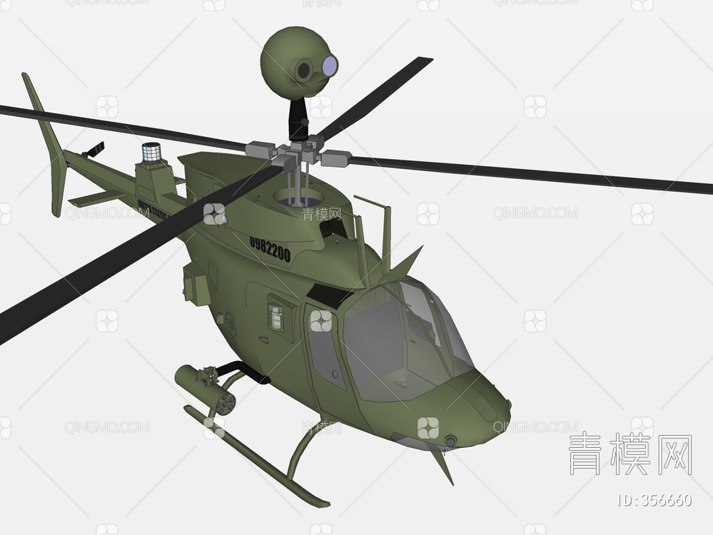 直升机SU模型下载【ID:356660】