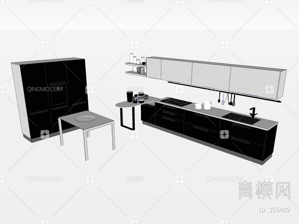 橱柜SU模型下载【ID:356489】