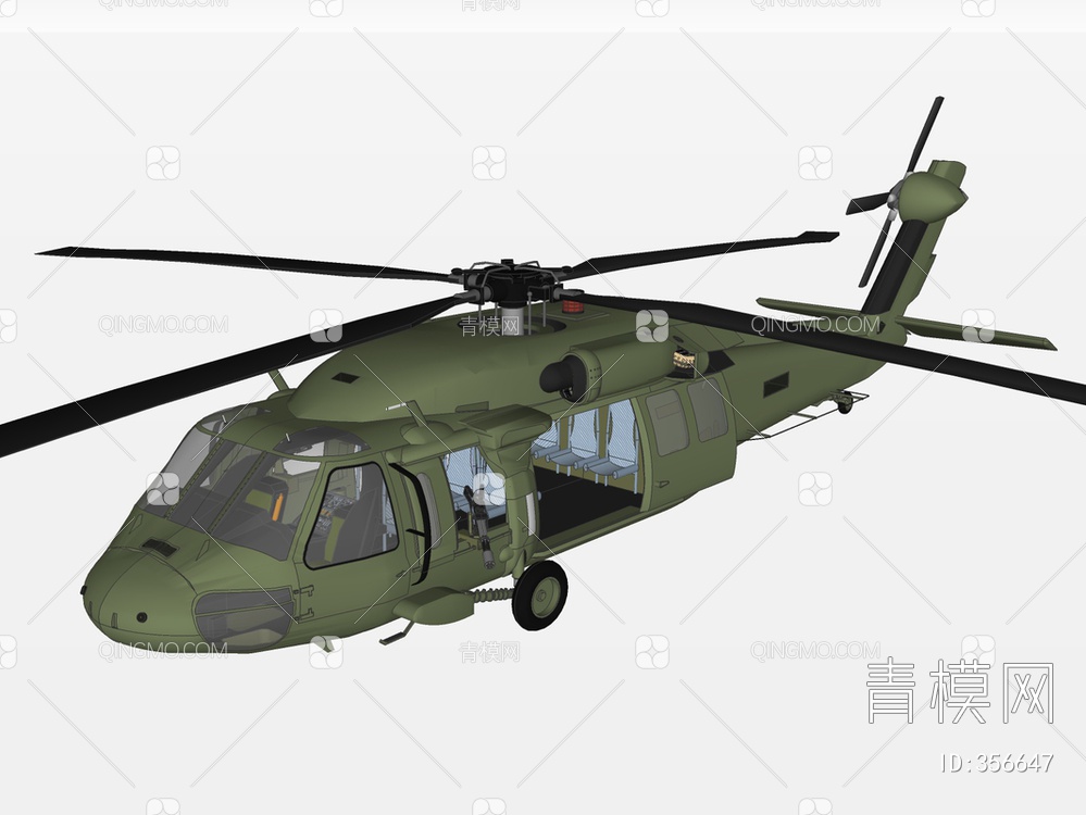 直升机SU模型下载【ID:356647】