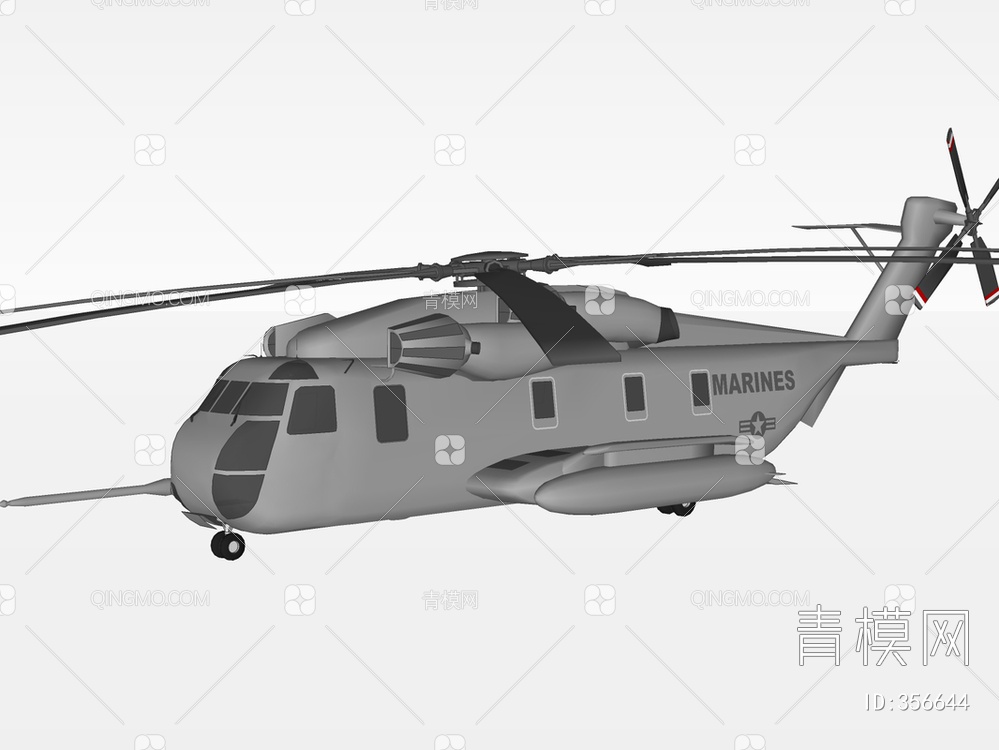 直升机SU模型下载【ID:356644】